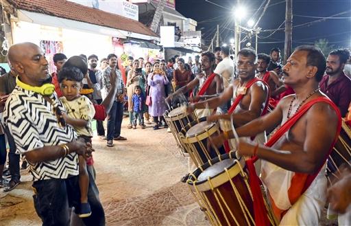 In West Bengal, people used their mobile phone lights to add to the festivities, creating a stunning visual effect.